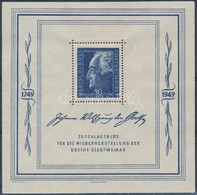 ** 1949 Goethe Blokk - Other & Unclassified