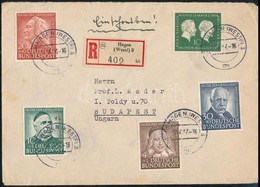 1954 Jótékonyság Sor Ajánlott Levélen - Other & Unclassified