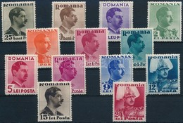 ** 1935-1940 1935 II. Károly Sor Mi 489-492, 494-497, 500-501, 503-504 +507 - Other & Unclassified