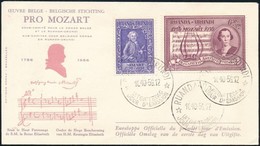 1956 Mozart Sor Mi 156-157 FDC-n - Other & Unclassified