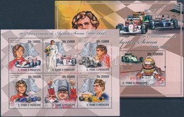 ** 2010 50 éve Született Ayrton Senna Kisív + Blokk Mi 4327-4332 + 745 - Other & Unclassified