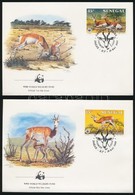 1986 WWF: Gazella Sor Mi 875-878 4 Db FDC-n - Autres & Non Classés