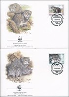 1996 WWF Pusztai Macska Sor 4 FDC-n Mi 94-97 - Autres & Non Classés