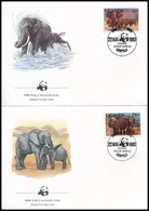 1983 WWF: Afrikai Elefánt Sor 4 Db FDC-n Mi 361 A-364 A - Autres & Non Classés