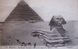 EGYPT - 2ND. PYRAMID AND SPHINX - Sfinge