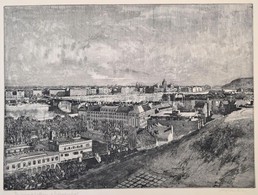 Veszprémi Endre (1925- ): Budapest Látképe A Rózsadombról. Rézkarc, Papír, Jelzett, 29×39 Cm - Autres & Non Classés