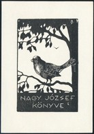 Olvashatatlan Jelzéssel: Nagy József Könyve. Klisé, Papír, Jelzett A Klisén, 10,5×7,5 Cm - Other & Unclassified