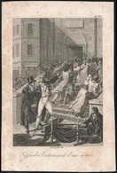 1824 Giffard á L'enterrement D'une Actrice. Rézmetszet, Papír, L. B. Picard: Le Gilblas De La Revolution Ou Les Confessi - Prints & Engravings