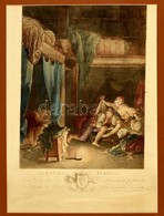 La Sentinelle En Défaut C. Műve Alapján Készült Színezett Rézmetszet 1771-ből. Metsző: Nicolas Delaunay. Kartonra Kasíro - Prints & Engravings