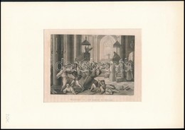 XIX. Századi Acélmetszetek: Botrány A Goslari Templomban, Az Augusus Diadalív. Paszpartuban. / 2 Steel Engravings. Etchi - Prints & Engravings