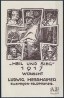 ,,Heil Und Sieg' 1917 Wünscht Ludwig Hesshaimer Reprodukció - Unclassified