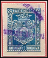 1923 Kiskunfélegyháza R.T.V. 11 Sz. Okirati Illetékbélyeg (15.000) - Non Classés
