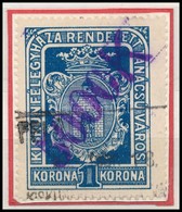 1923 Kiskunfélegyháza R.T.V. 18 Sz. Okirati Illetékbélyeg (10.000) - Non Classés