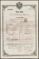 1855 Lapincsújteleki Illetőségű Személy útlevele / Passport For Neustift An Der Lafnitz Citizen In BUrgenland. - Unclassified