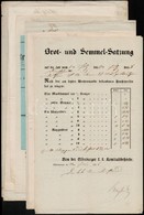 1858 Kenyér- Hús- és Egyéb élelmiszer árszabás, 10 Db, Német Nyelven - Non Classés