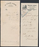 Cca 1860-1900 9 Db Különböző Gyógyszertári Recept és Orvosi Rendelvény, Benne Szép Grafikák Is. / Pharmacy And Medical P - Non Classés