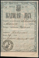 1861 Igazolási Jegy Rohonci Varrónő Részére - Unclassified