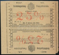 Cca 1910 Felvidék, Fenyőháza Fürdőjegy és Ellenörző Szelvénye. - Unclassified