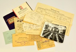 Cca 1913-1950 Kis Vegyes Okmány Tétel: Oltási Bizonyítványok, Számlák, Stb., összesen 16 Db - Unclassified