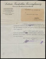 1917 Szatmári Kereskedelmi Rt. Díszes Fejléces Levél, 29x22,5 Cm - Unclassified