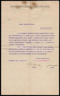 1918 Az Országos Molnáregyesület Gépelt Levele A Magyar Gazdaszövetség Részére Közelgő Kongresszusuk Tárgyában, Aláíráso - Unclassified
