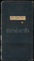 1920-1927 A Budapesti Királyi József Műegyetem Mérnök-közgazdász Leckekönyve, Bertalan Albert Mérnök Részére. Az Egyetem - Unclassified