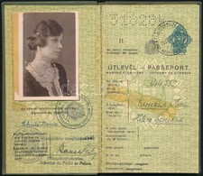 1939 Bp., A Magyar Királyság által Kiállított Fényképes útlevél Okmánybélyegekkel / Hungarian Passport - Non Classés