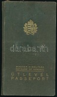 1939 Fényképes Magyar útlevél Hartel Ferenc (1882-?) Bankigazgató Részére, Olasz, Német, Stb. Bejegyzésekkel - Non Classés