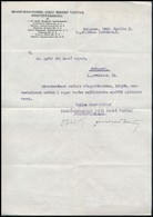 1943 Brassó-Háromszéki Helyi Érdekű Vasutak Rt., Díszes Fejléces Levél, 29,5x20,5 Cm - Unclassified