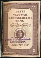 1944 Pesti Magyar Kereskedelmi Bank Takarék Betétkönyv, 17x12,5 Cm - Non Classés