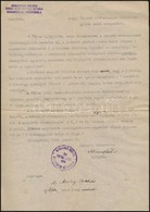 1944 A Nyíregyházi Felsőkereskedelmi Iskola Igazgatójának Gépelt Levele Származási Igazolás ügyében Merényi Oszkár (1895 - Unclassified