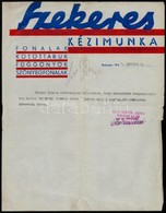 1947 Szekeres Kézimunka Díszes Fejléces Levél, 29x22,5 Cm - Non Classés