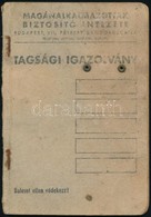 1948 Magánalkalmazottak Biztosító Intézetének Fényképes Igazolványa Apáca Részére, Bejegyzésekkel, Kissé Viseltes állapo - Unclassified