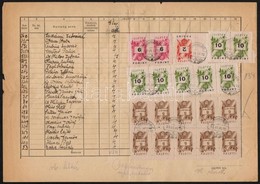 1951 Gabonalap 184Ft Illetékbélyeggel / Document Wit 184Ft Fiscal Stamps - Unclassified
