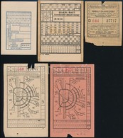 Budapesti Közlekedési Jegyek (FVKV, BKV, BSzKRt, Stb.), 9 Db - Unclassified