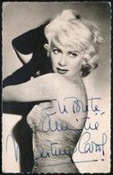 Martine Carol (1920-1967) Francial Színésznő Dedikált Fotólapja / With Autograph Signature - Autres & Non Classés