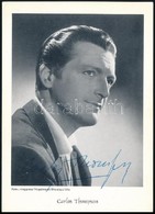 Carlos Thompson (1923-1990) Argentin Színész Aláírt Fotólapja / Autograph Signature Of Carlos Thompson Argentine Actor - Autres & Non Classés