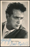 Bert Fortell (1924-1996) Osztrák Színész Dedikált Fotólapja / Autograph Signature Of Bert Fortell Austrian Actor - Autres & Non Classés