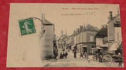 18 - Graçay - Place Du Carroir  ( Basse Ville ) ::: Animation - Attelage - Automobile - Voiture - Tacot ---------- 422 - Graçay