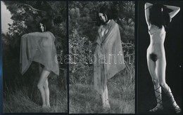 Cca 1971 Az órás Csalfa Leánykája, 6 Db Szolidan Erotikus Vintage Fotó, 18x7 Cm és 18x12 Cm Között / 6 Erotic Photos - Autres & Non Classés