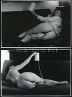 Cca 1930 Extrém Nőcis Fényképek, 2 Db Vintage Fotó, 12x17 Cm - Autres & Non Classés