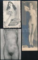 Cca 1930-1950 Szolidan Erotikus Fényképek Tétele, 8 Db Vintage Fotó, 24x18 Cm és 9x6 Cm Között / 8 Erotic Photos - Autres & Non Classés