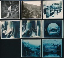 1931 Lillafüred, életképek, 8 Db Fotó, 6x6 Cm - Autres & Non Classés