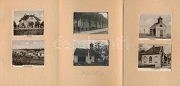 Cca 1930 Érd 33 Db Különböző Fotó Albumba Ragasztva, és Egyéb Nyomtatványok. Kósch Jenő építész Gyűjteménye. - Autres & Non Classés