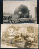 Cca 1920-1930 Ipari Gépek, 2 Db Fotó, Az Egyik Hátulján Pecséttel Jelzett, 12×8 Ill. 13×9 Cm - Autres & Non Classés