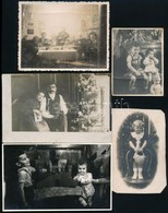 Cca 1909-1936 Karácsonyok Régen, 5 Db Fotó, Egy Részük Hátulján Feliratozva, Különböző Méretben - Autres & Non Classés