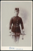 Cca 1890 Snájdig Hadnagy Fotója 11x16 Cm - Other & Unclassified