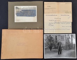 Cca 1940 M. Kir Honvéd Repülőtérépítő Zászlóalj Katonájának Anyaga: Fényképek, Igazolások, Jegyzet - Other & Unclassified