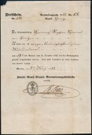 1855 Porosz Hercegség Katonai Szolgálatot Igazoló Okmány / Military Warrant. - Autres & Non Classés