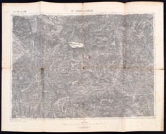 Cca 1890 St. Johann Im Pongau, 1:75000, K.u.k. Militär-geographisches Institut, Kis Szakadásokkal, 47,5×62 Cm - Autres & Non Classés